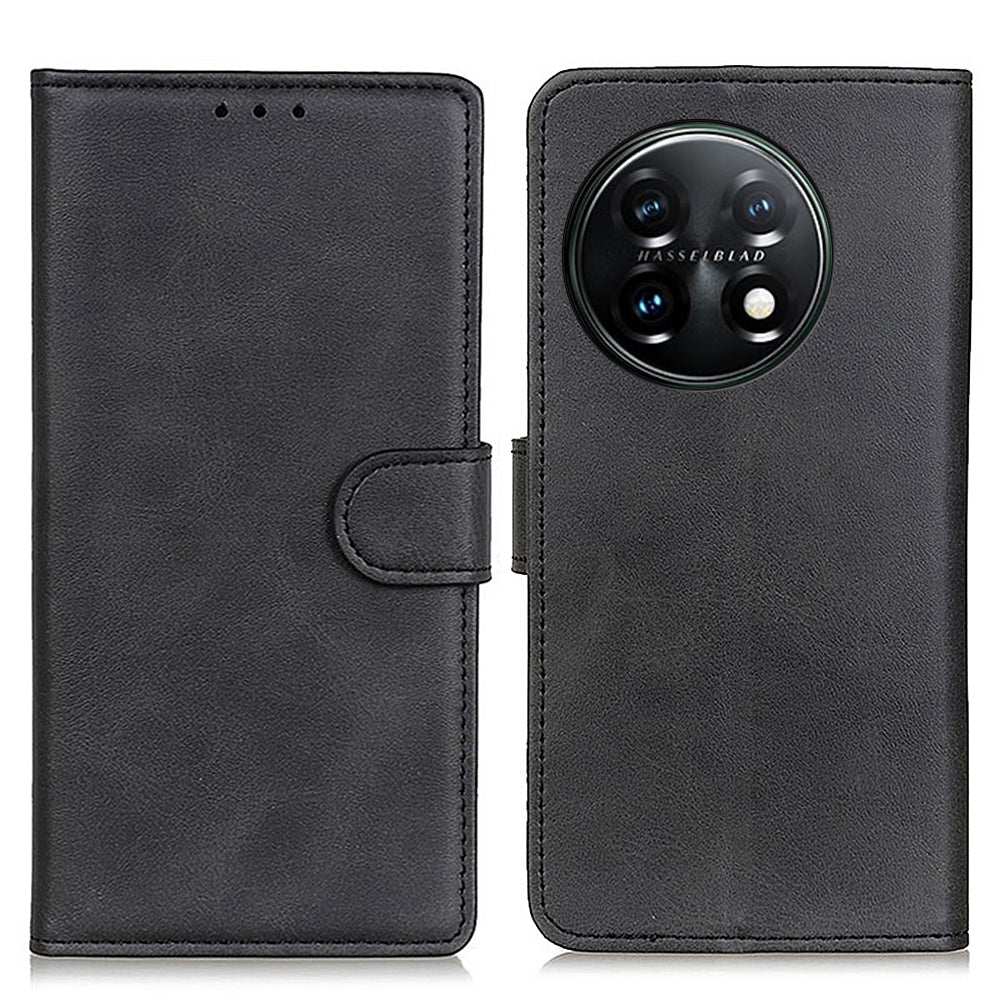 For OnePlus 11 5G Cowhide Texture Wallet Stand PU Leather Phone Case Magnetic Clasp Anti-Scratch Cover For OnePlus 11 5G Cowhide Texture Wallet Stand PU Leather Phone Case Magnetic Clasp Anti-Scratch Cover